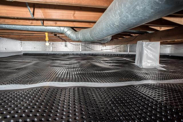 foundation and crawl space drainage mats